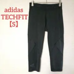 adidas TECHFIT【S】レディース ブラック 7分丈 スポーツ