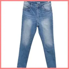 CINEMA CLUB シネマクラブ ストレッチ デニム ユーズドカラー S