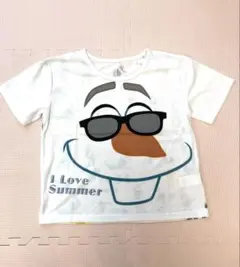 オラフ I Love Summer 半袖Tシャツ Mサイズ ディズニー