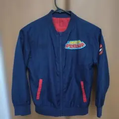 AMAZING SPIDERMAN ジャケット キッズ用 ネイビー　リバーシブル