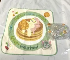 ダッフィー&フレンズ　ワンダフルキッチン　ジェラトーニ　ミニタオル　ストラップ