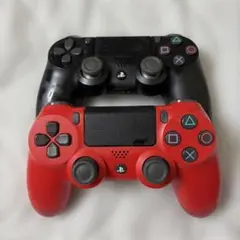 シ*ズ様 【※ジャンク品】PS4 ワイヤレスコントローラー 黒 赤