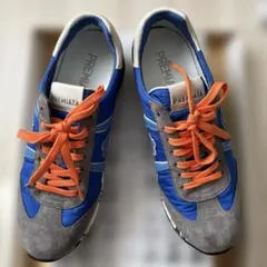 PREMIATA 青 グレー スニーカー　26cmのサムネイル