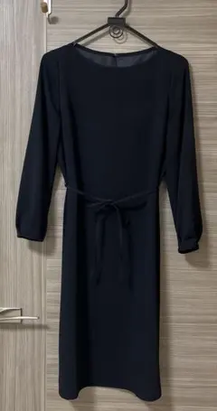 【美品】NATURAL BEAUTY BASIC ネイビー　ワンピ