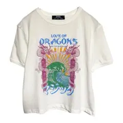 【美品】ベルシュカ LOVES OF DRAGONS 和柄 浮世絵 波 Tシャツ