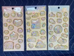 シールマ－ケット すみっコぐらし キラッとぷくぷくシール 3種セット 新品