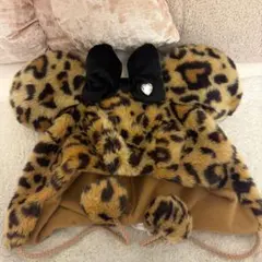 ヒョウ柄ファンキャップ