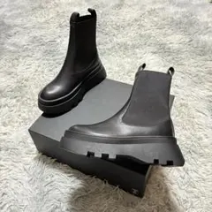 【未使用美品】SeaRoomlynn 厚底 サイドゴアブーツ BLACK