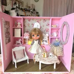 ピンク*+メルヘン*ヴィクトリアン°+ドールハウス*ブライスやリカちゃんなどに