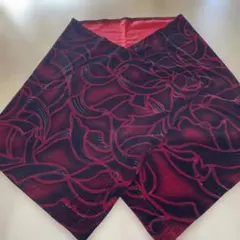 着物ショール　赤　ベルベット　昭和レトロ