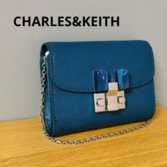 CHARLES&KEITH ストーンエンベリッシュド ミニショートウォレット