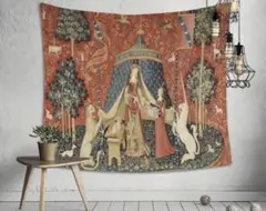 73×95cm 貴婦人と一角獣 布ポス ター ユニコーンガンダム