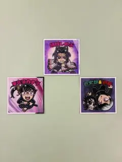 ビックリマンシール 鬼滅の刃 栗花落カナヲ 胡蝶しのぶ 愈史郎& 獪岳