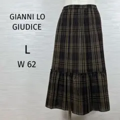 ★美品GIANNI LO GIUDICE ロングスカート　プリーツ　w62