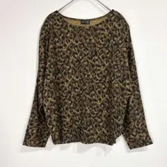 VE-CLUB レオパード柄 ヒョウ柄 長袖Tシャツ カットソー Y2K