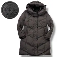 【極美品】ローレン ラルフローレン ダウンコート ロゴ フード　ロング 　高級