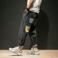 デニムパンツ ジーンズ メンズ テーパードパンツ サブリナパンツ ジーパン チノ