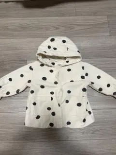 ZARA KIDSドット柄フード付きジャケット 18-24ヶ月