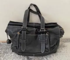 KENJI IKEDA レザー 黒 2way手提げ ショルダーバッグ - メルカリ