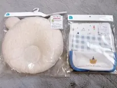 新品未使用 クマ型ベビー枕とベビースタイ3枚