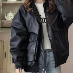 ライダースジャケット オーバーサイズ