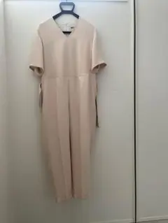 PLAIN PEOPLE ベージュ Vネック オールインワン