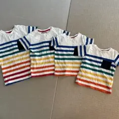 NEXT 綿100% お揃いTシャツ　110、98、80、73の4着です