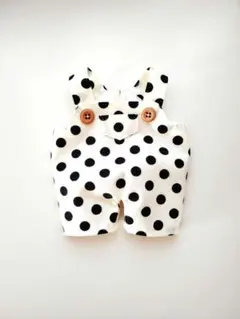 水玉サロペット