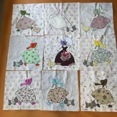 ハンドメイド　キルトトップ　スーちゃん9枚