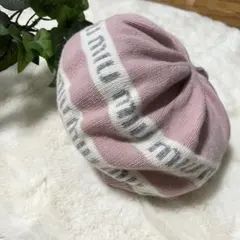 ニット帽ピンク