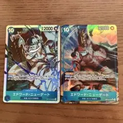 エドワード・ニューゲート（白ひげ）SRパラレル&SR計二枚セット