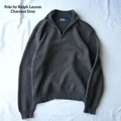 90s Polo by Ralph Lauren ハーフジップ　ニット　古着
