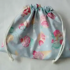 ハンドメイド巾着　16×20 裏地付き