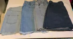デニムスカートまとめ売り4点セット