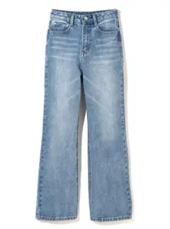 (GRL)ワイドセミフレアデニムパンツ[cu136]