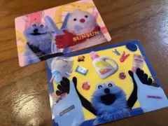 パペットスンスン マツキヨ ココカラファイン クリアカード ステッカー 2枚