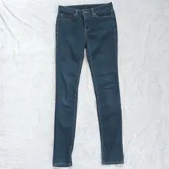 GU ウルトラ ストレッチ スキニー パンツ ダークブルー スキニー デニム