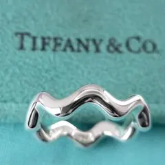 Tiffany＆Co. ティファニージグザグ ウェーブ シルバー 925リング Tiffany & Co. Sterling Silver 3 Band Zig Zag Ring Size 5.75