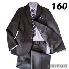 未使用級 オリバーハウス 男の子フォーマルスーツ 160｜卒服 5点セット黒