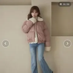 【期間限定セール⭐️】titty&co ダウンジャケット ピンクのサムネイル