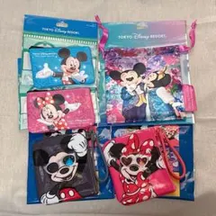 【お値下げ中】ディズニー ポーチ ミッキー ミニー ブラインド5点セット