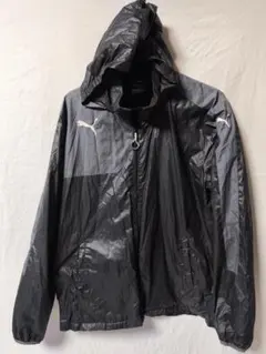 PUMA ウインドブレーカー フード付き シャカシャカ 黒 メンズ L