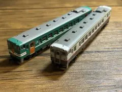 Nゲージ 鉄道模型 キハ40 2両セット　ジャンク　塗り替え品のサムネイル