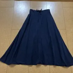 美品　SOU.SOUソウソウ リネン混　富士 サルエルパンツ 日本製　紺　男女L