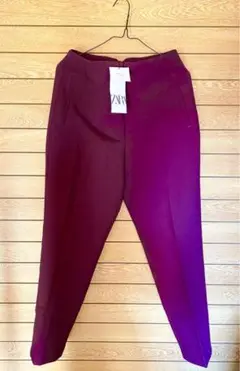 新品　ZARA ハイウエストパンツ　M