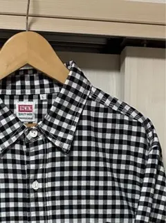 【美品】EDWINチェック長袖シャツ