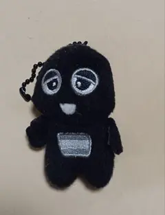 ガチャピン　キーホルダー　ボールチェーンマスコット　黒