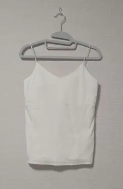 カップ付きホワイトキャミソール オールシーズン