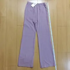 キッズ　セミフレアパンツ　男の子　女の子　160　ラベンダー　ウルトラストレッチ