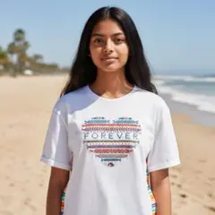 FOREVER 刺繍 半袖Tシャツ 14